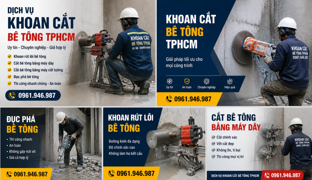 Khoan Cắt Bê Tông Hùng Phát