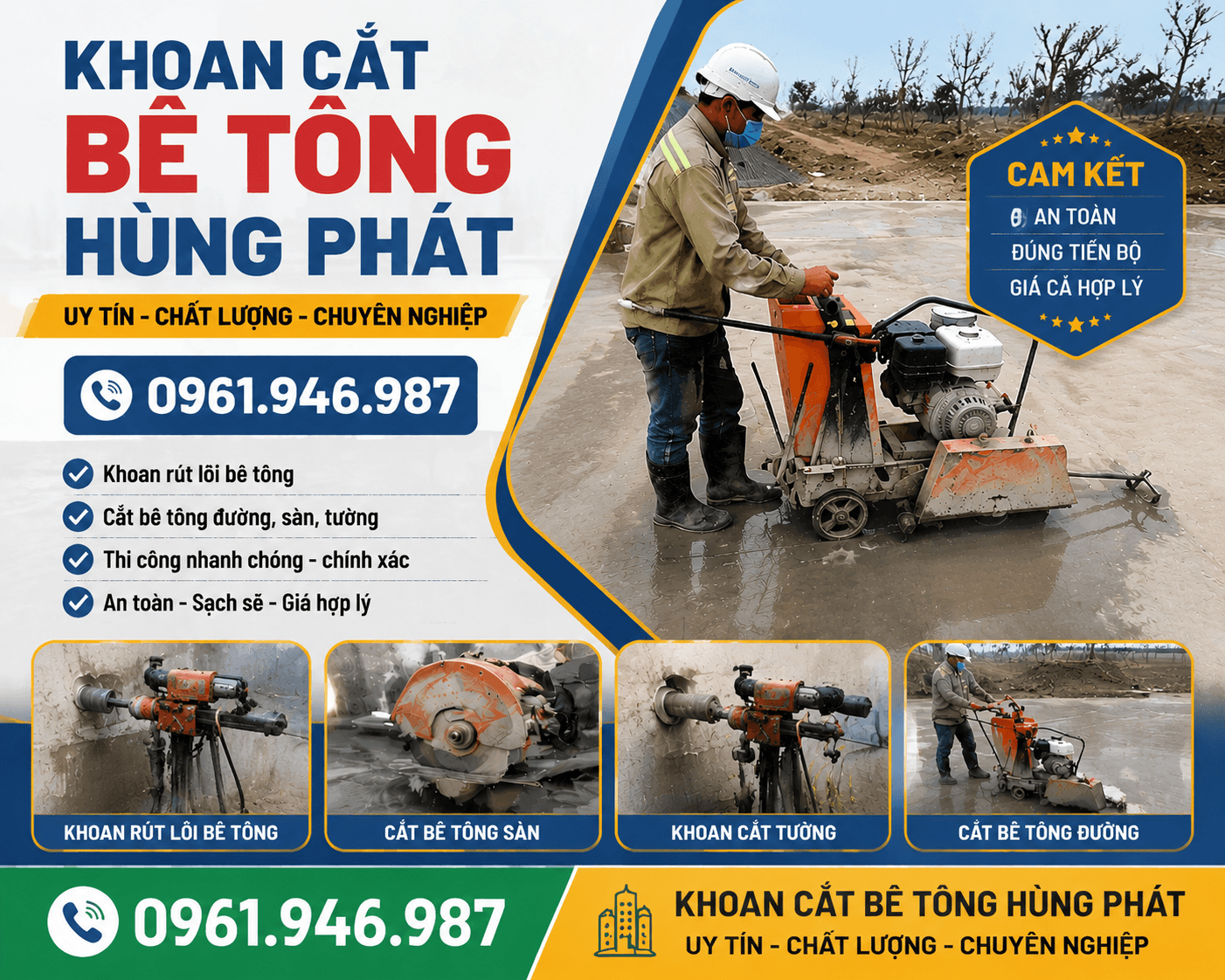 Cắt Bê Tông Làm Cầu Thang Máy Tại TPHCM