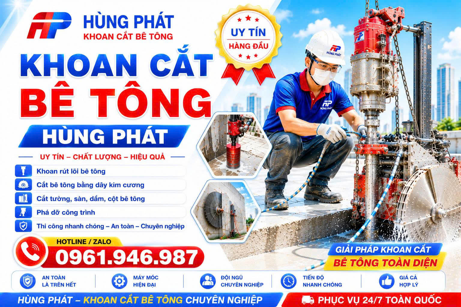 Cắt Đục Đi Đường Ống Nước Tại Bình Dương
