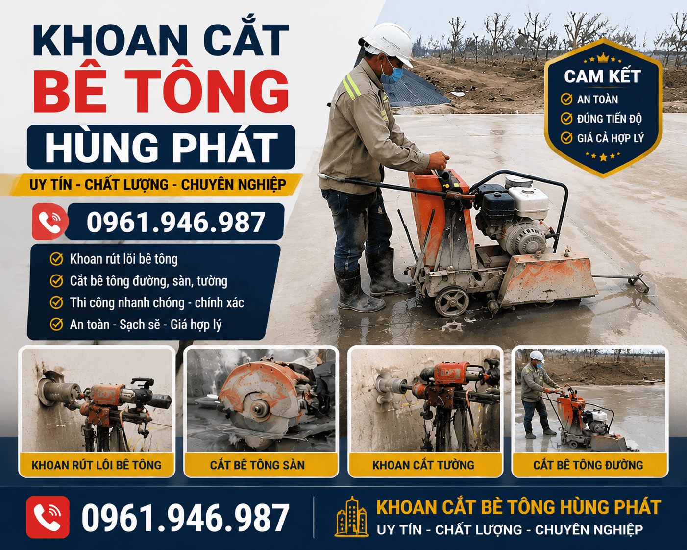 Cắt Sàn Bê Tông ở TPHCM chuyên nghiệp