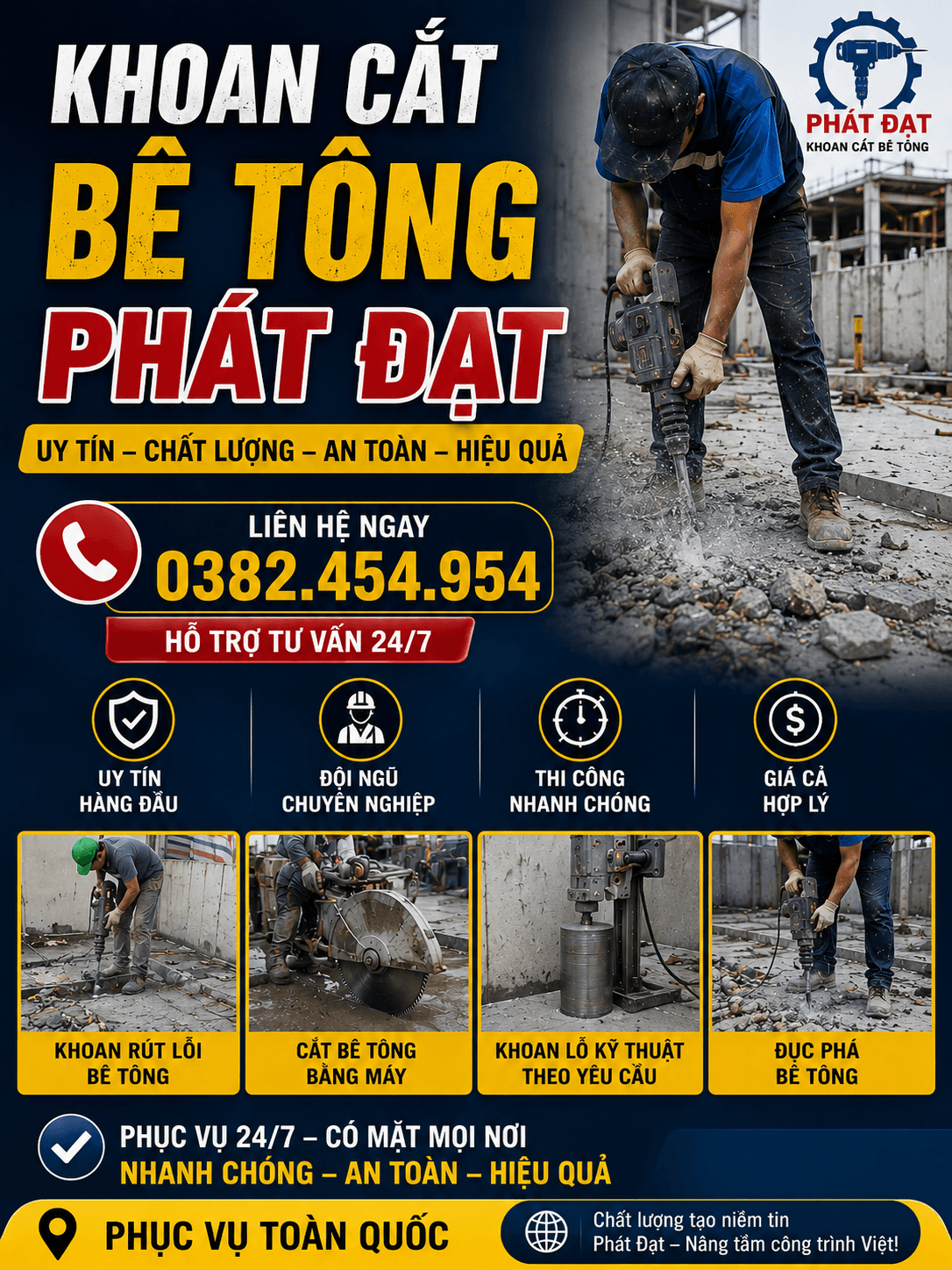 Đục Sàn Bê Tông uy tín TPHCM