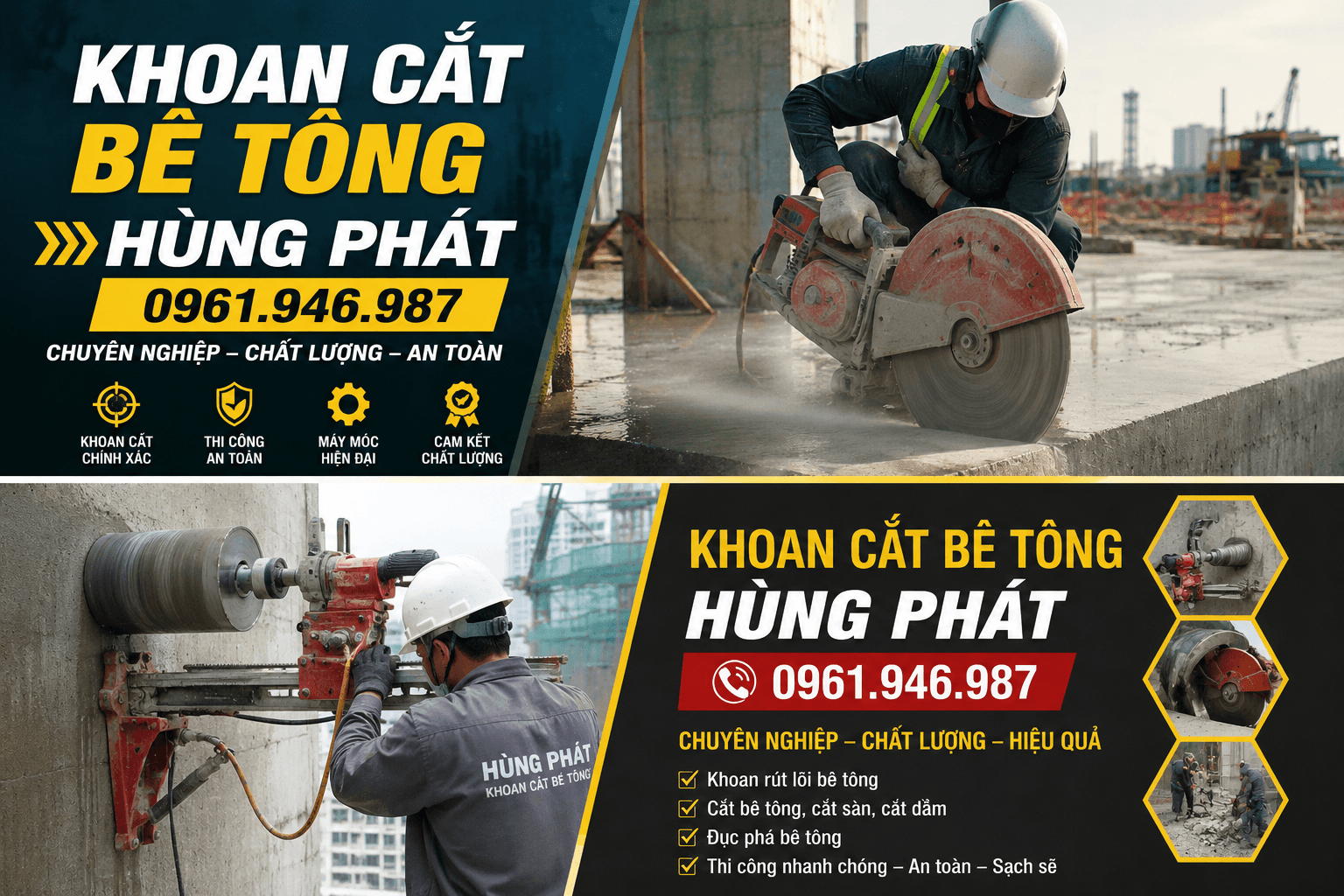 Khoan Cắt Bê Tông Hùng Phát