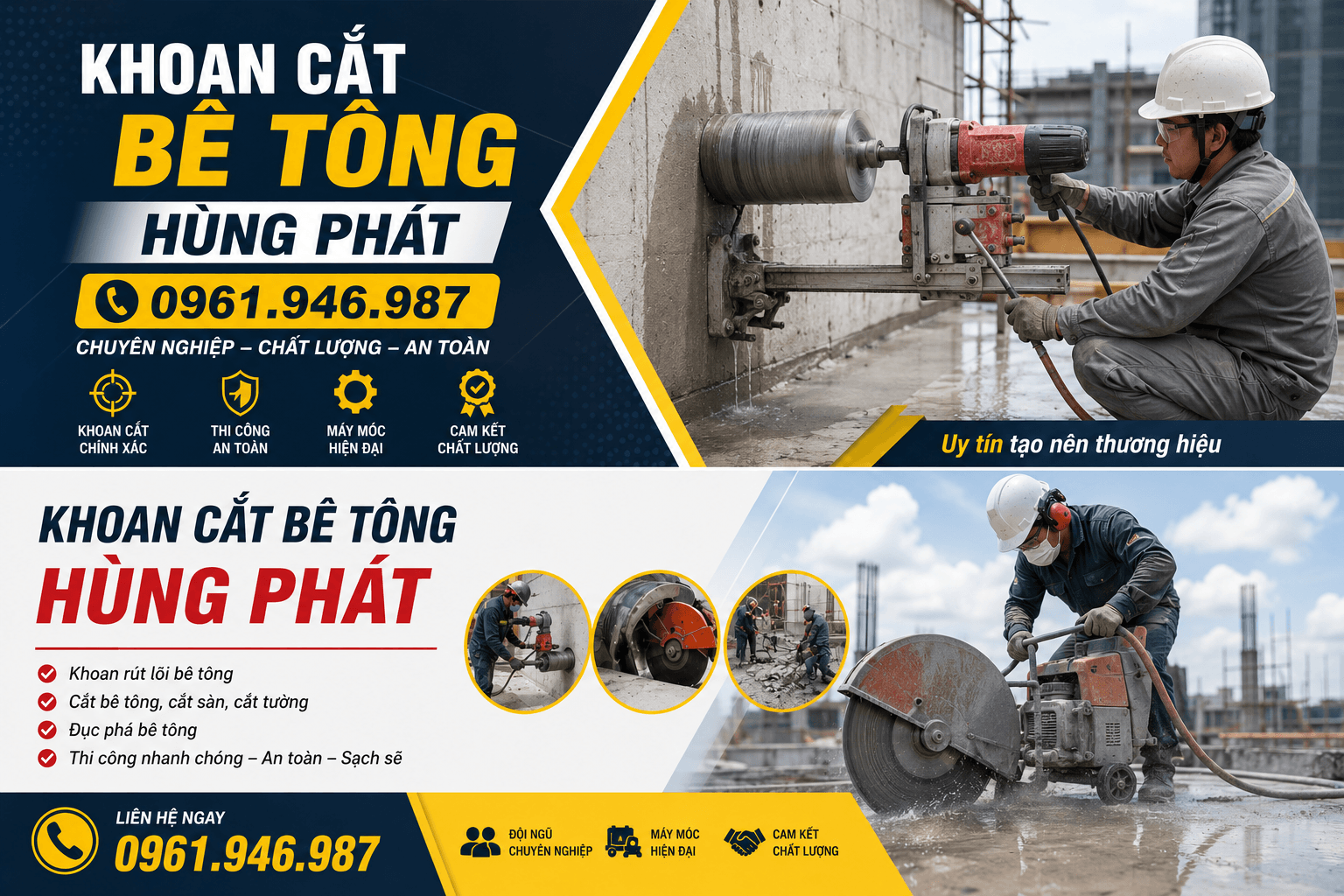 Khoan Cắt Bê Tông Hùng Phát