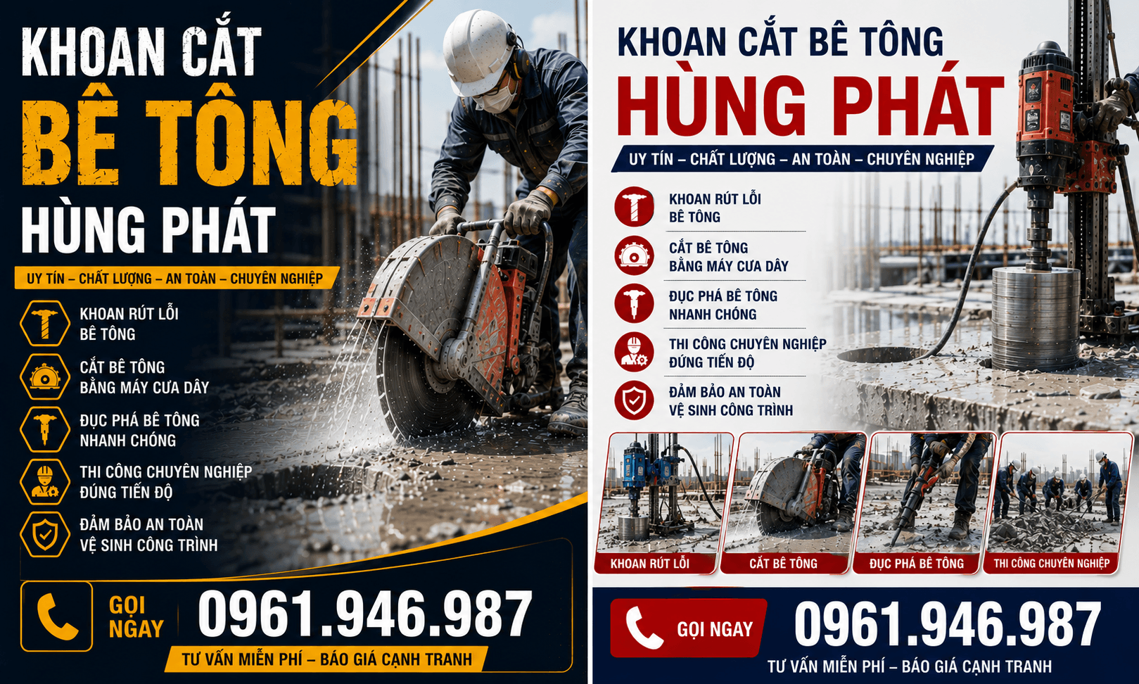 Khoan Cắt Bê Tông Hùng Phát