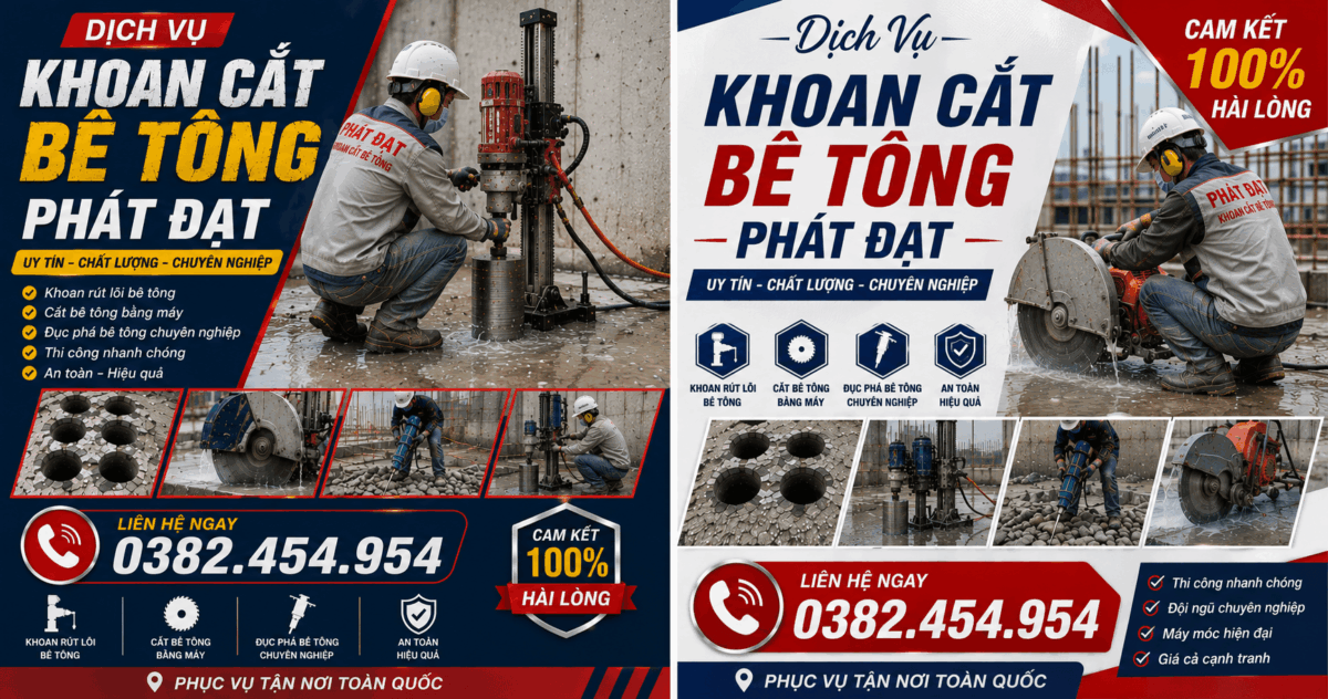 Khoan Cắt Bê Tông Hùng Phát