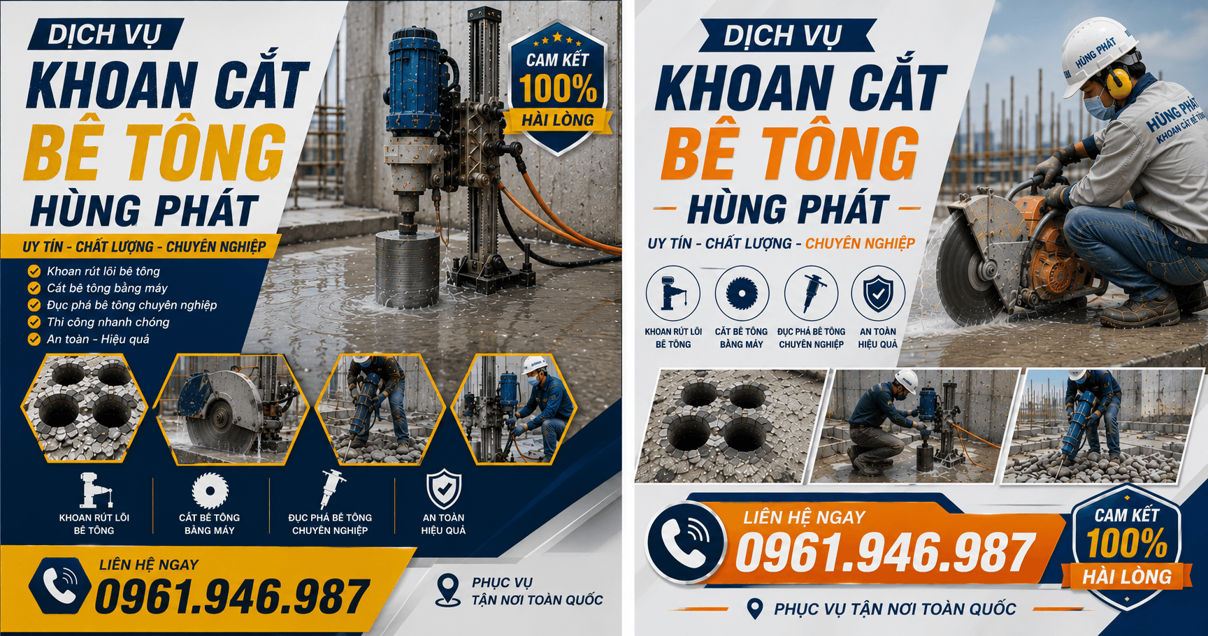 Khoan Cắt Bê Tông Hùng Phát