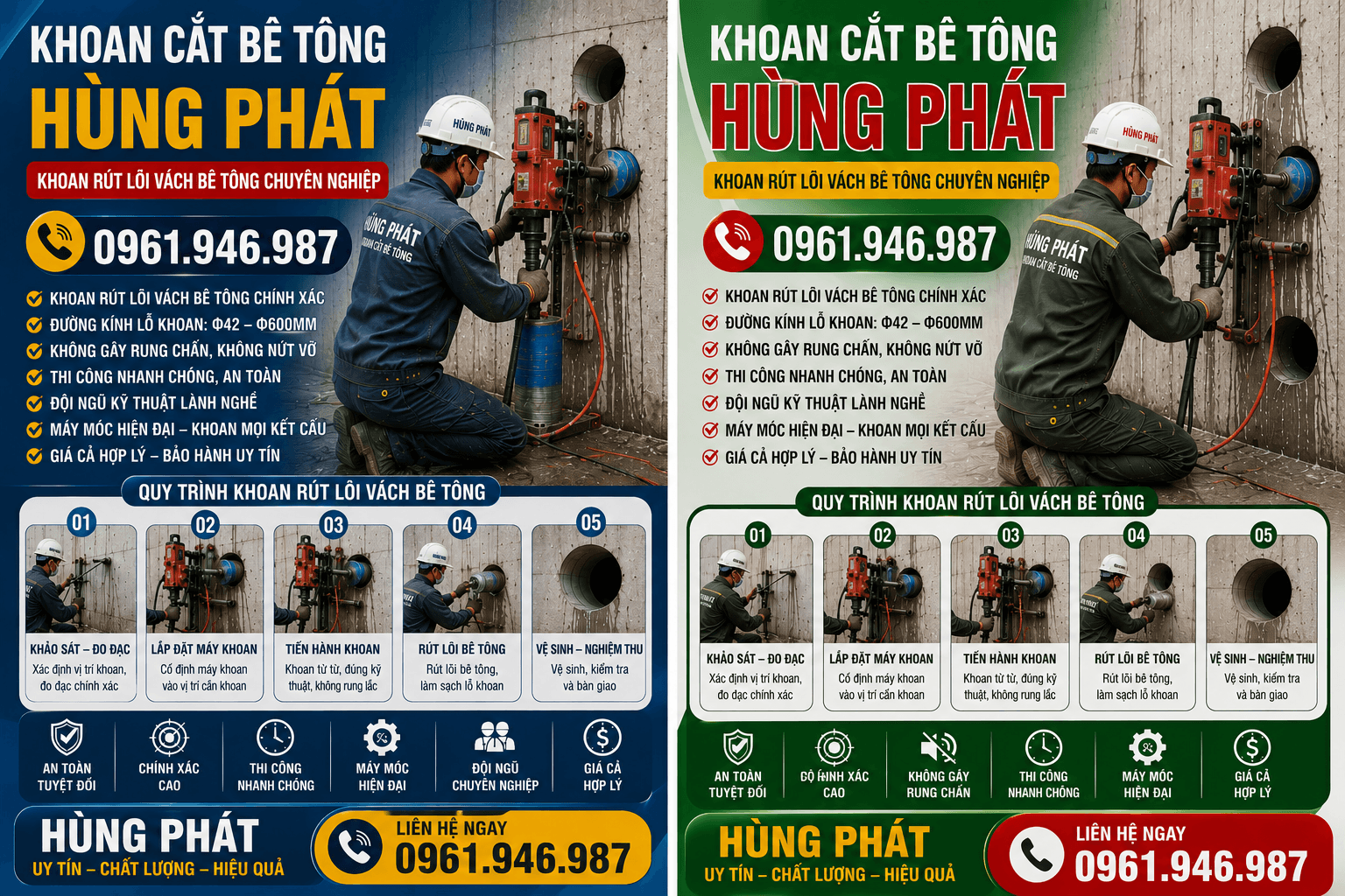 Khoan Cắt Bê Tông Hùng Phát
