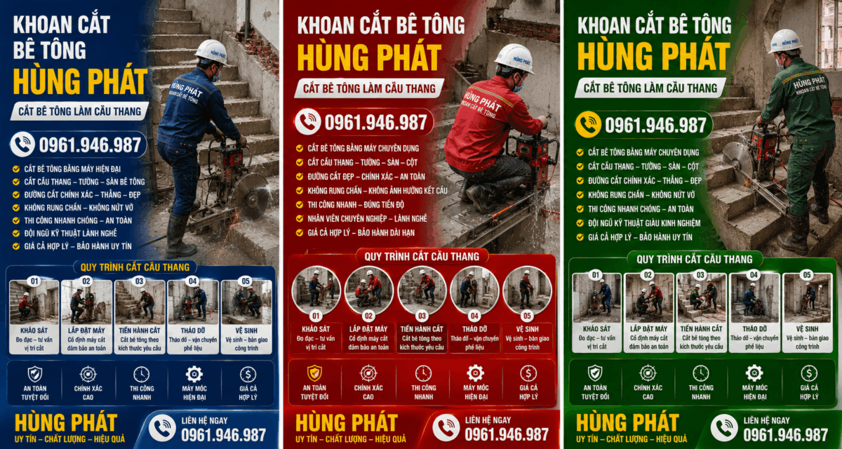 Khoan Cắt Bê Tông Hùng Phát
