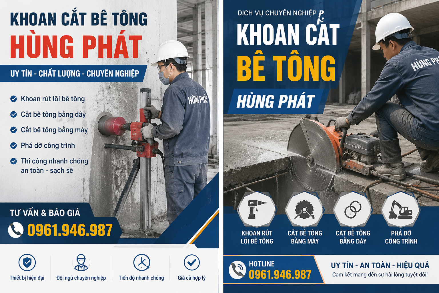Khoan Cắt Bê Tông Hùng Phát
