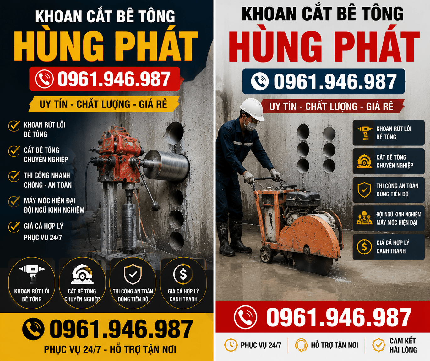 Khoan Cắt Bê Tông Hùng Phát