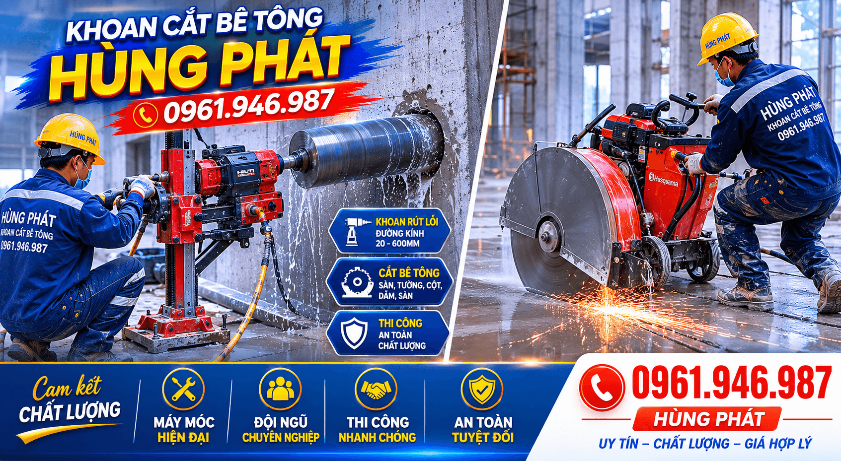 Khoan Cắt Bê Tông Quận 1