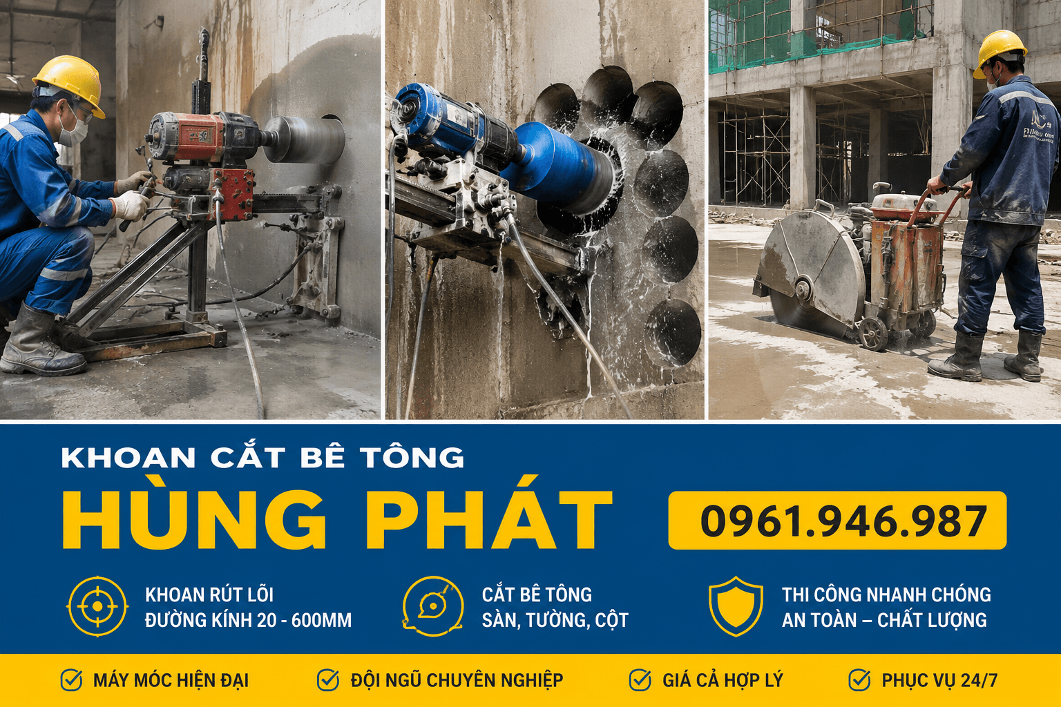 Khoan Cắt Bê Tông ở Quận 3