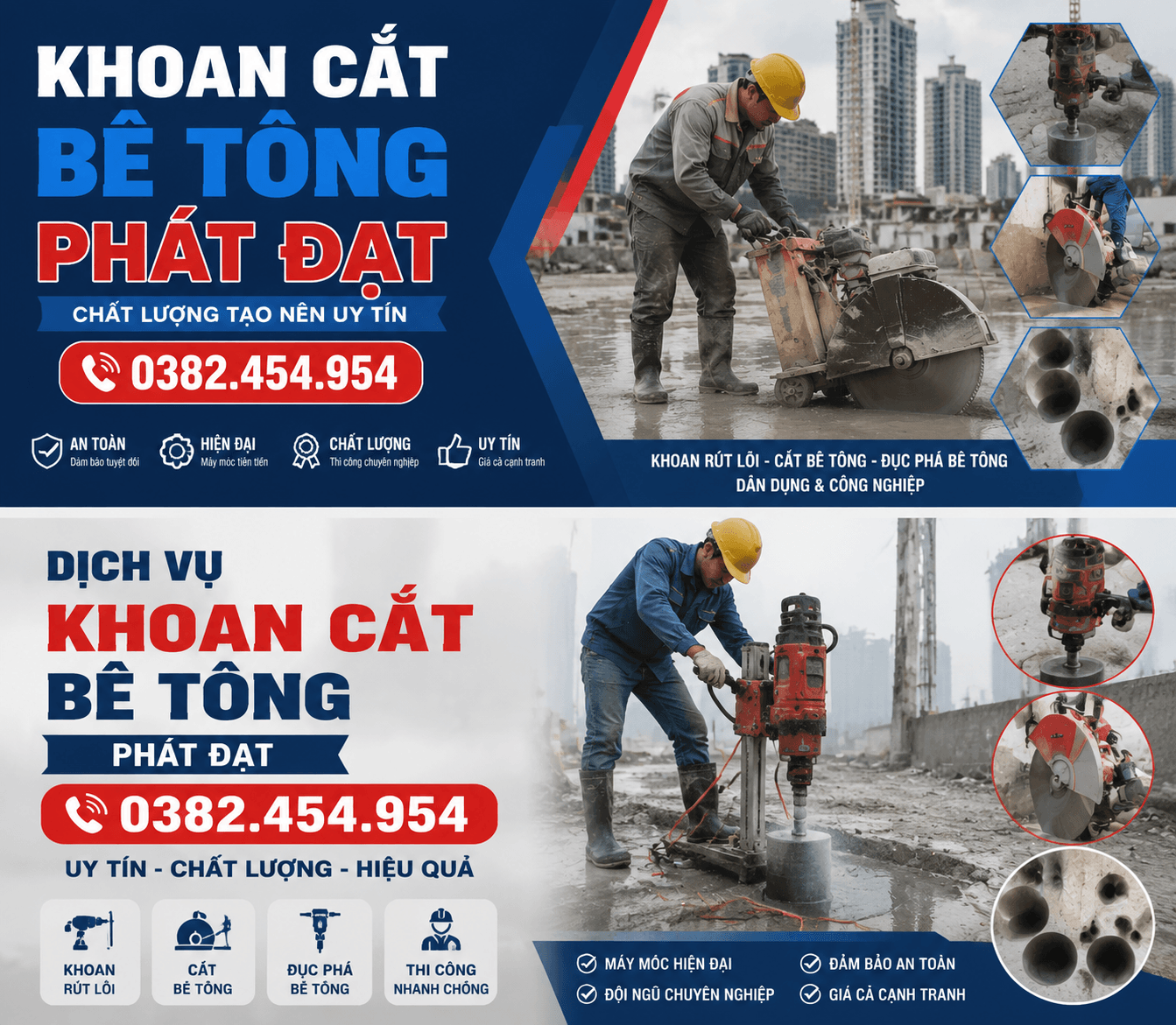 Khoan Lỗ Lắp Máy Lạnh ở TPHCM