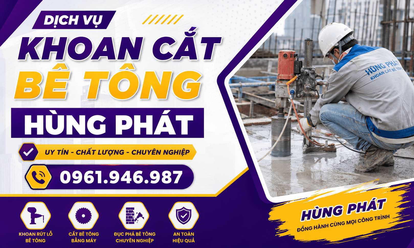 Phá Cọc Bê Tông ở TPHCM Uy Tín