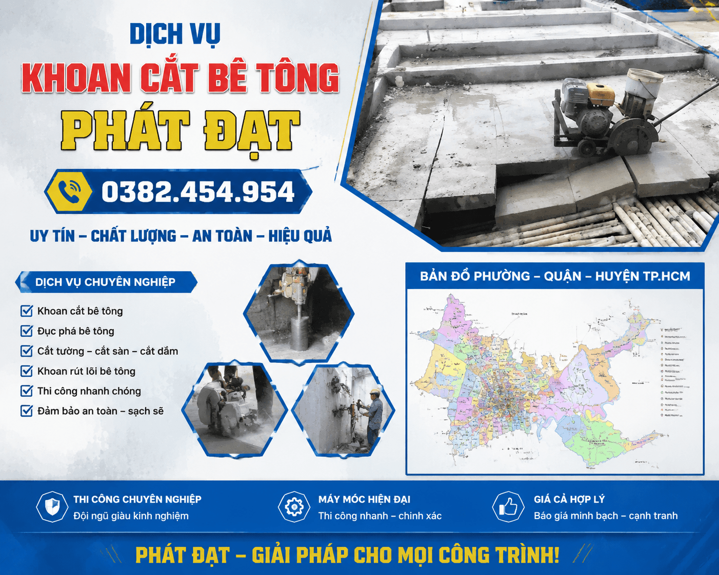 Khoan Cắt Bê Tông Cần Thơ