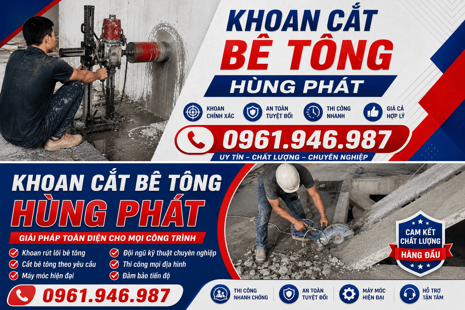 Khoan Cắt Bê Tông Hùng Phát