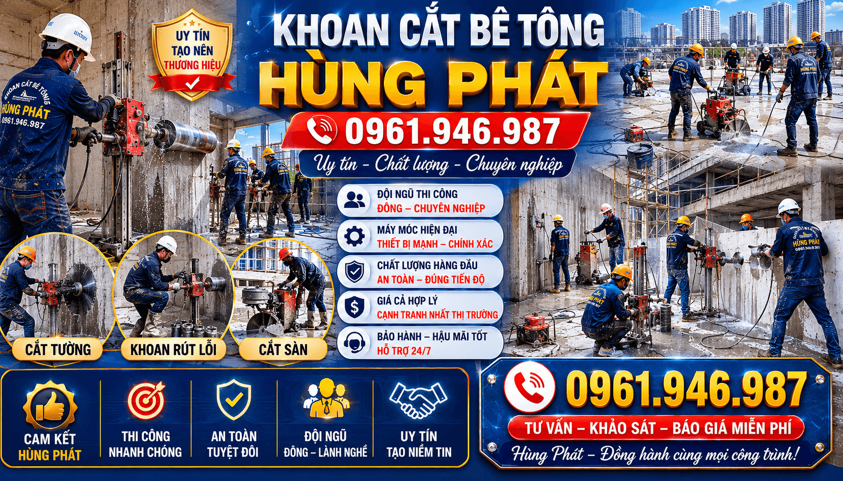Khoan Cắt Bê Tông Nhà Bè