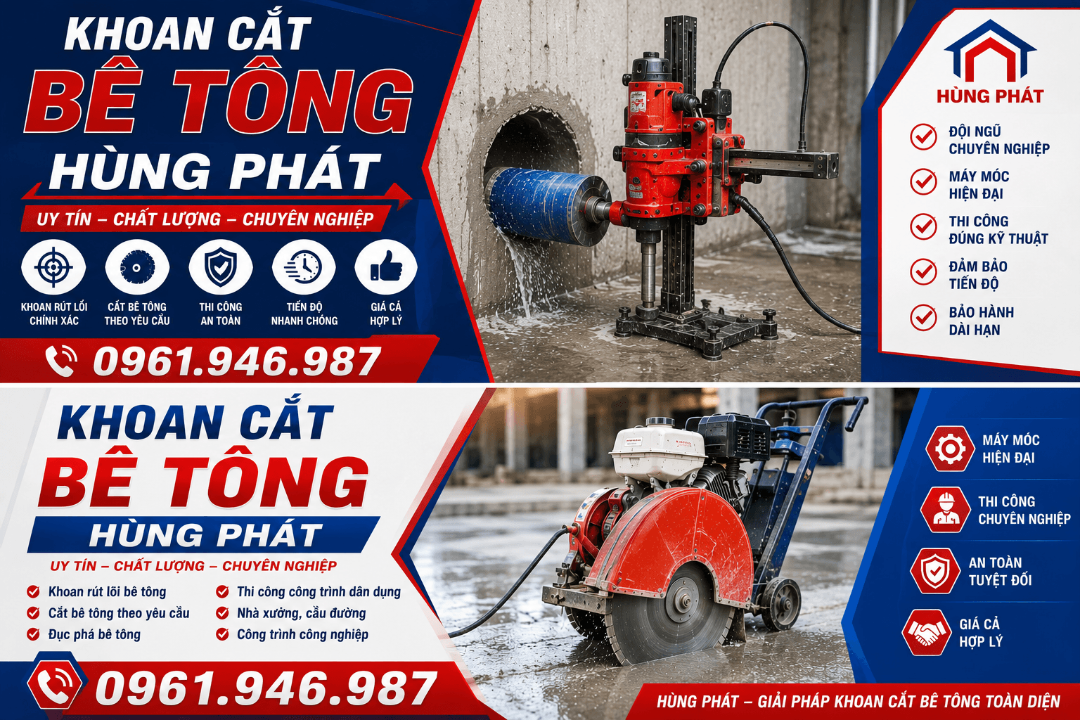 Khoan Cắt Bê Tông Quận Tân Bình