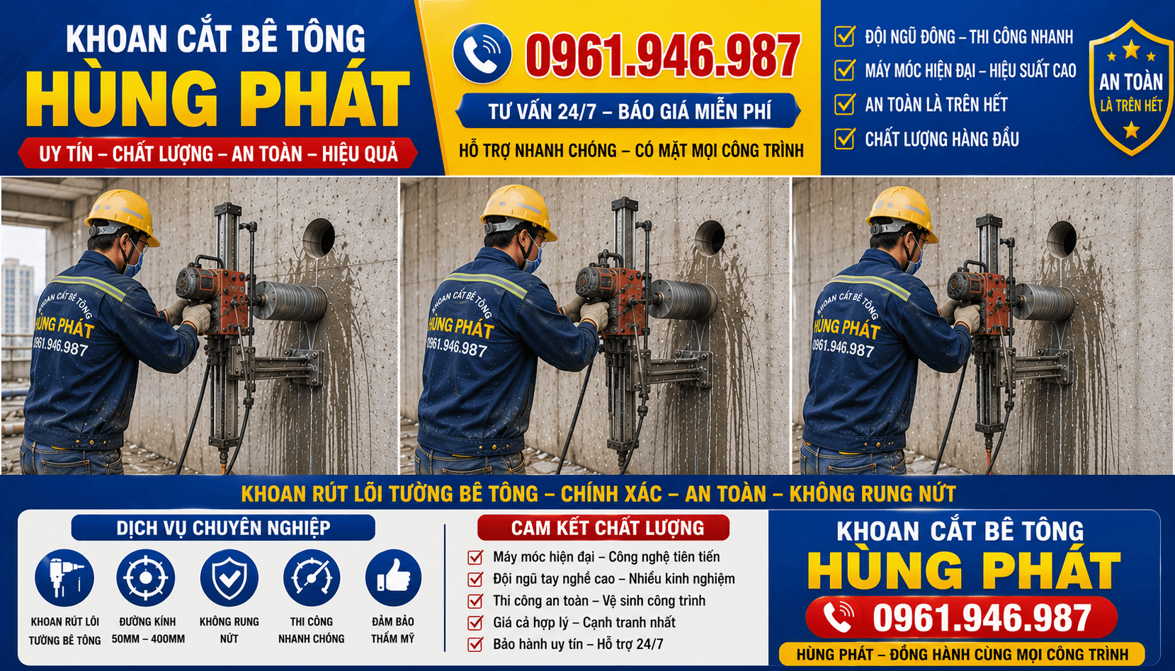 Khoan Cắt Bê Tông Tại Bạc Liêu