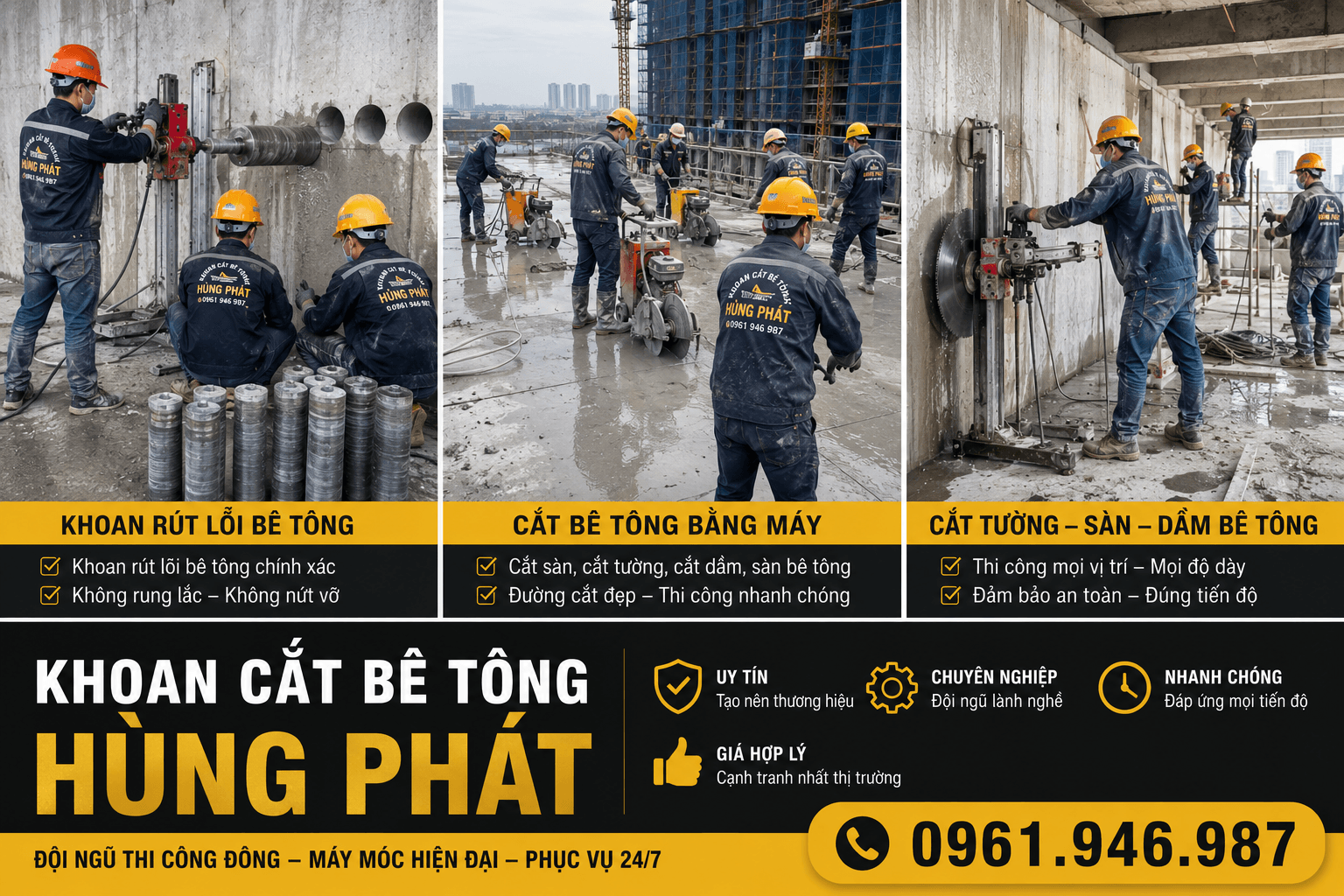 Khoan Cắt Bê Tông Tại Đà Lạt