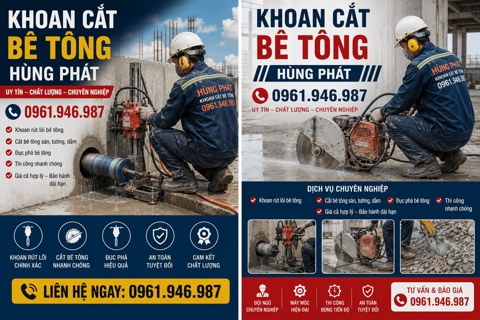 Khoan Cắt Bê Tông ở Bến Tre