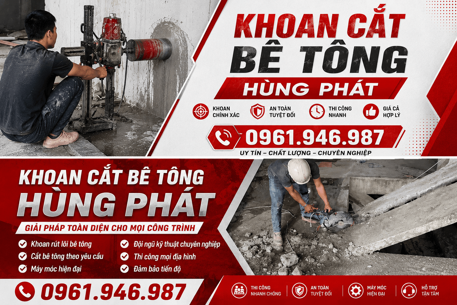 Khoan Cắt Bê Tông ở Tại Bạc Liêu