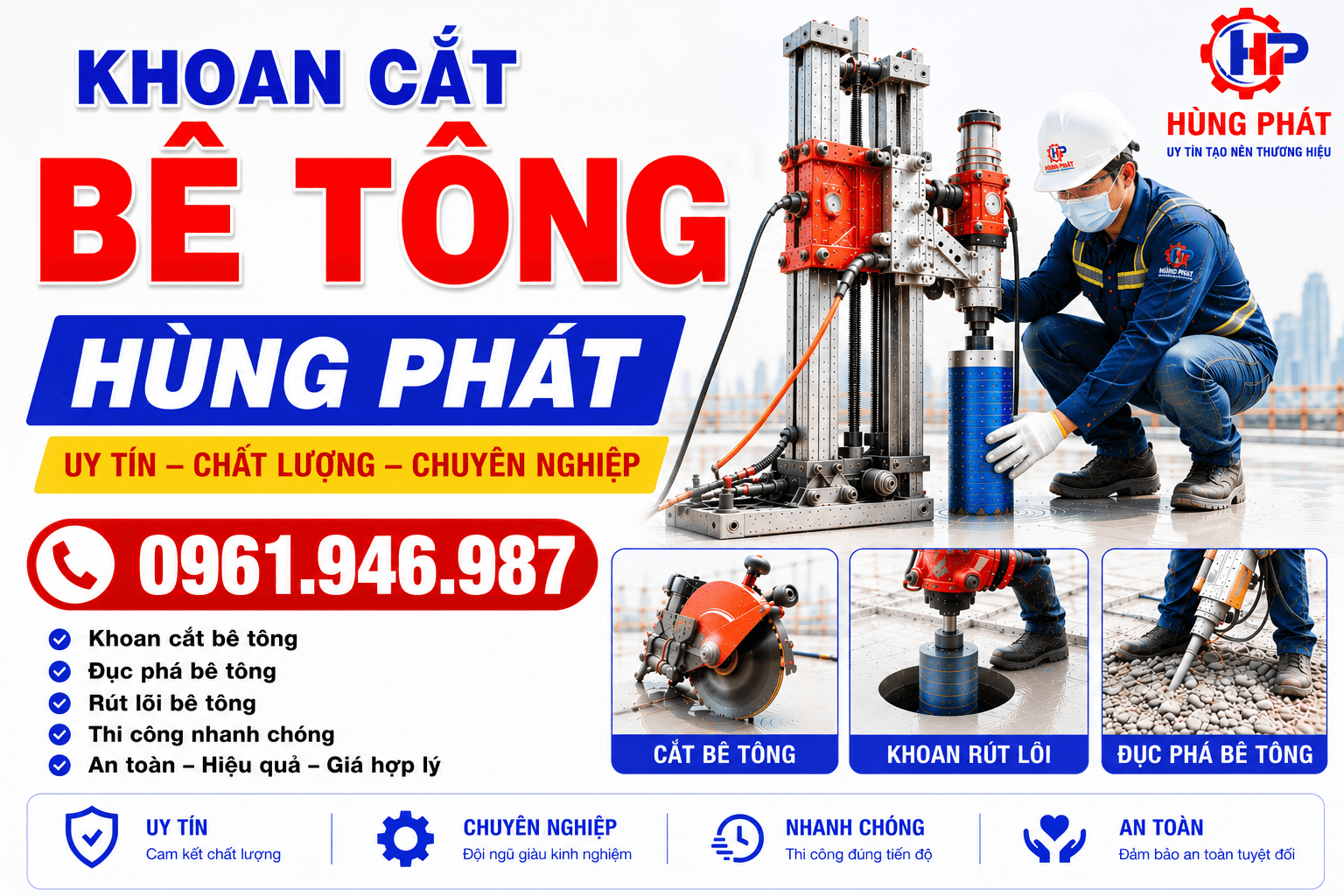 Cắt Rãnh Ramp Dốc Tại Hóc Môn An Toàn, Bền Đẹp