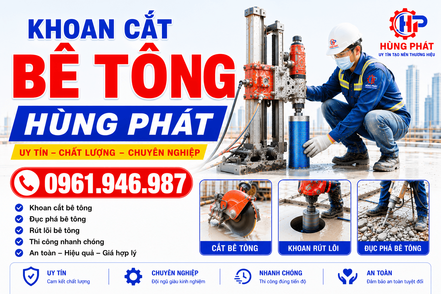 Cắt Rãnh Ramp Dốc ở Hóc Môn