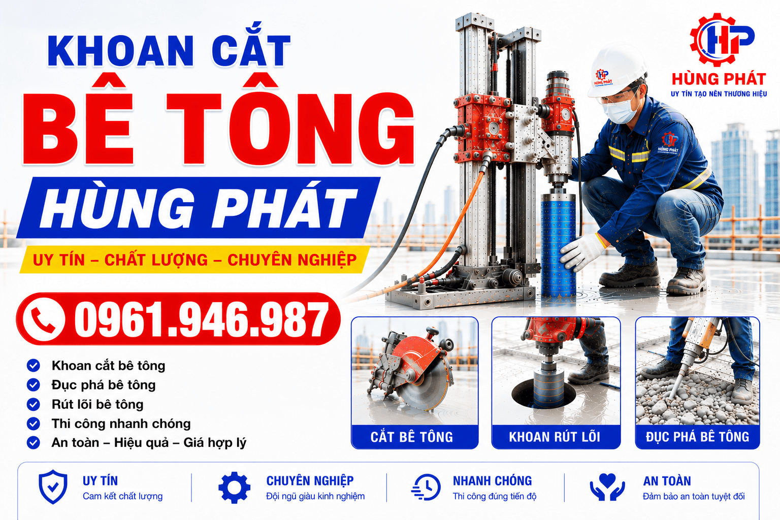 Cắt Rãnh Ramp Dốc ở Tại Quận 1