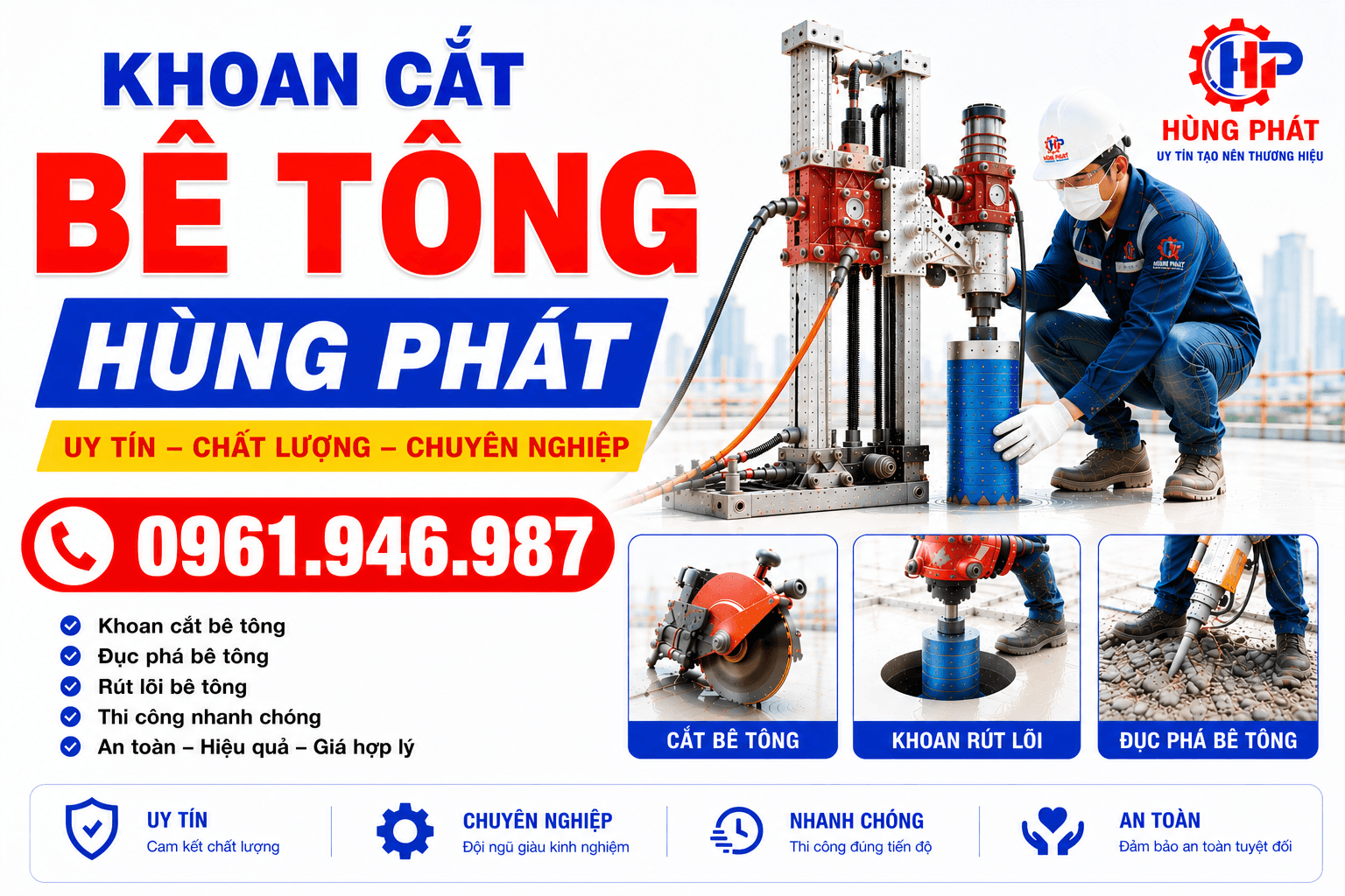 Khoan Cắt Bê Tông
