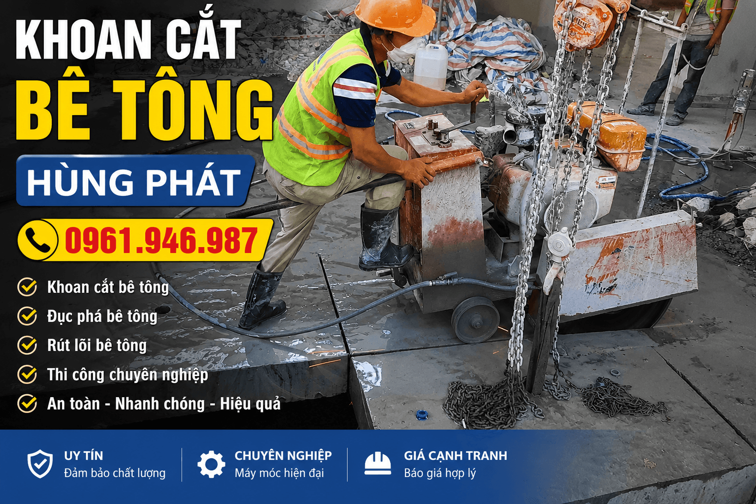 Khoan Cắt Bê Tông Đắk Lắk