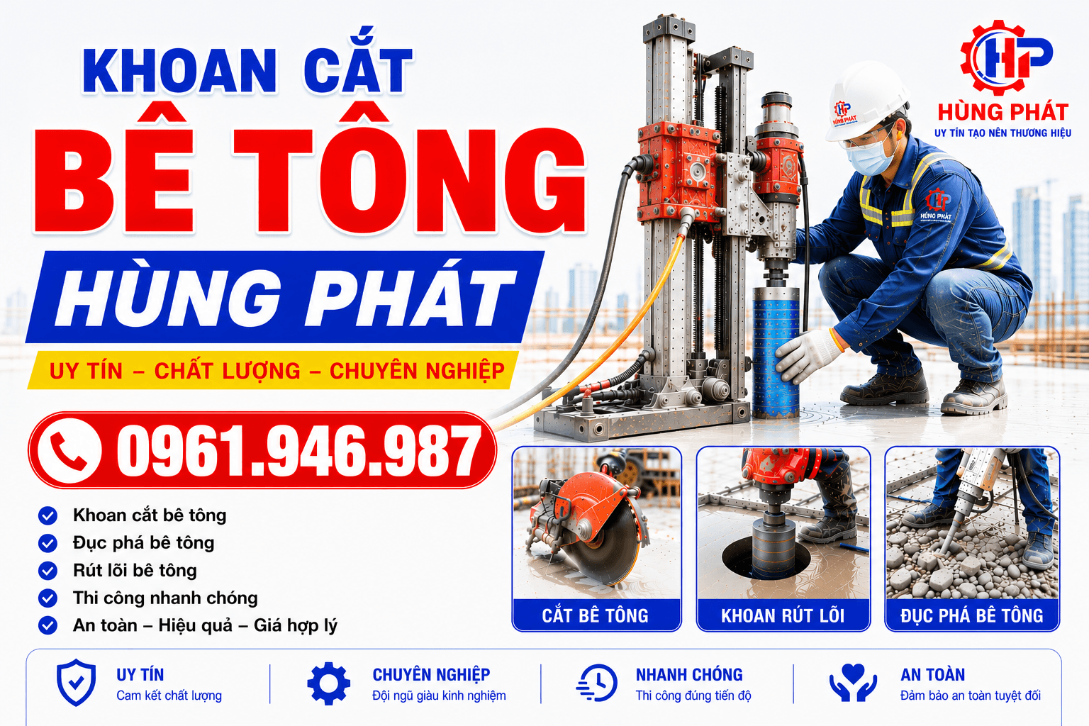 Khoan Cắt Bê Tông Tại Đắk Lắk